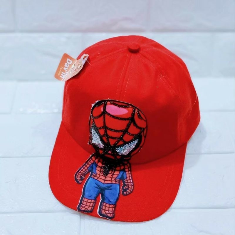 TOPI ANAK LAKI LAKI LED MOTIF KARTUN AVENGER UMUR 1-10 TAHUN