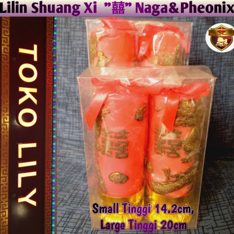 Lilin Sangjit / Lilin Pernikahan / Lilin Merah Sepasang / Lilin Wedding