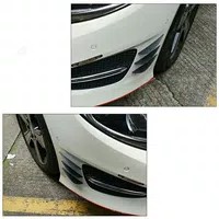 Variasi Mobil Sirip Mobil Efek Ventilasi Bumper Corner Sudut Depan Karet Mobil Variasi Eksterior Fins Lips