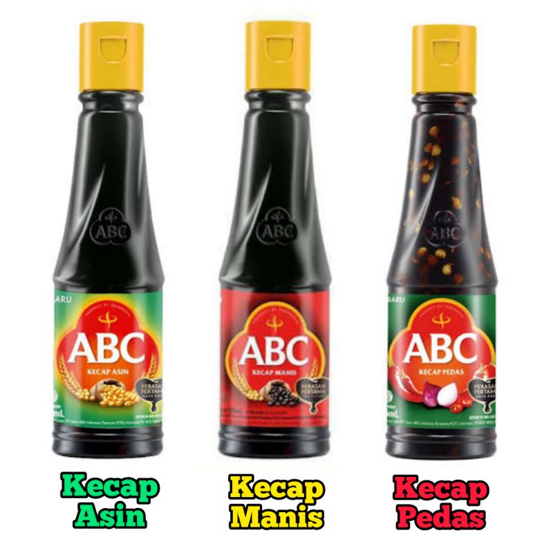 

KECAP MANIS PEDAS ASIN ABC BOTOL - Kecap Aneka Masakan Dapur - TemuPawon