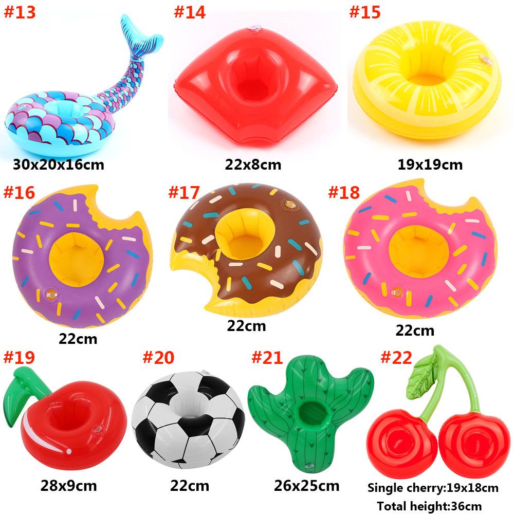 Preva 1Pcs Tiup Tempat Minuman Kolam Renang Party Bar Tatakan Gelas Pool Floaties Pelampung Kolam Renang