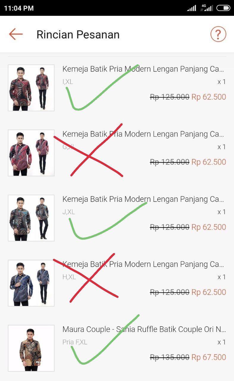 Kemeja Batik Pria Modern Lengan Panjang Casual Modis Slim Fit Trendy Masa Kini Ol 162