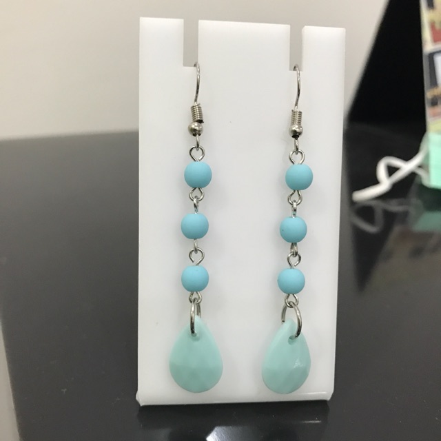 Anting panjang tassel jurai import berkualitas E16 candy blue