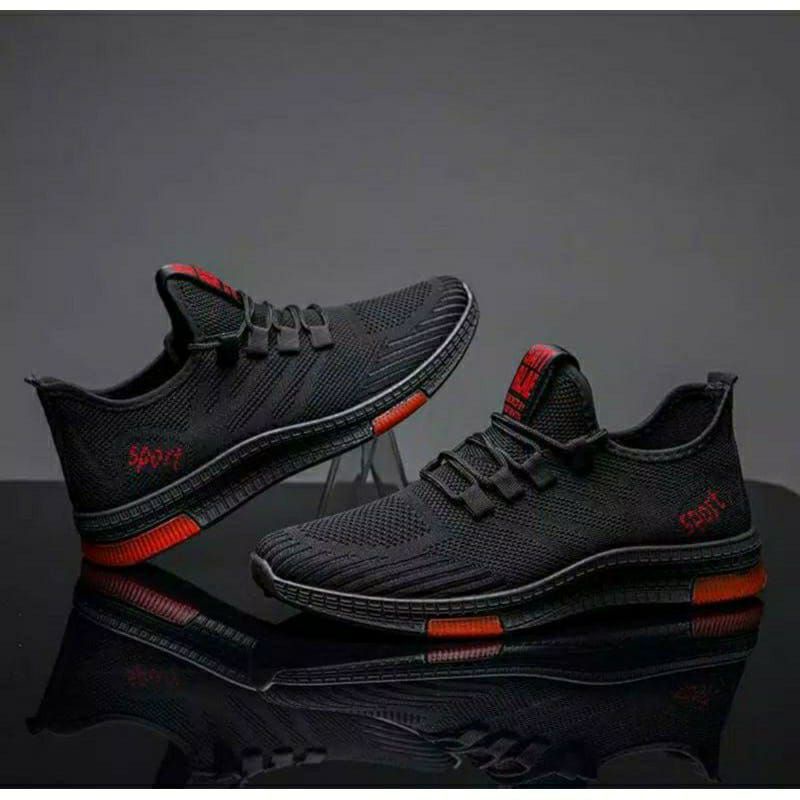 11.11 Big sale  YJ STORE - Sepatu Sneaker pria Import Olahraga Terbaru Fashion Runing Trend PRIA LED