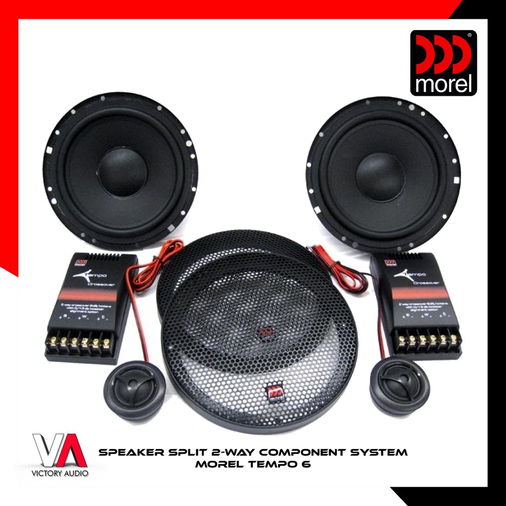 Jual Speaker Split 2Way Component System MOREL TEMPO 6 6.5 Inch Mid
