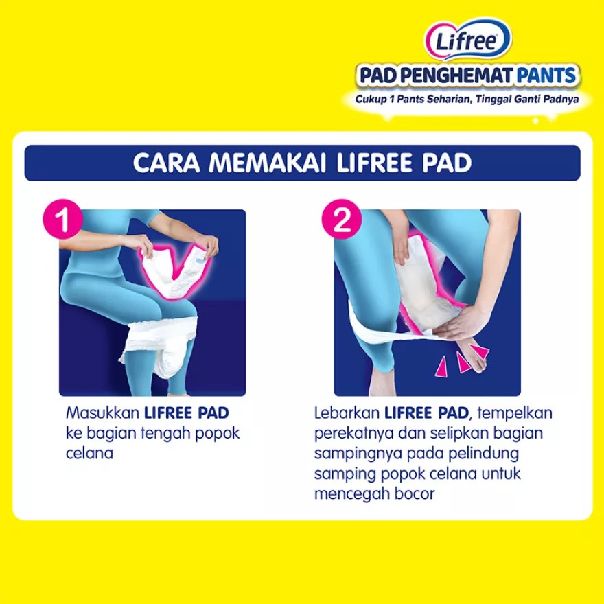 LIFREE PAD Penghemat Popok Perekat 49 cm / Pad Pants 45 cm 15pcs