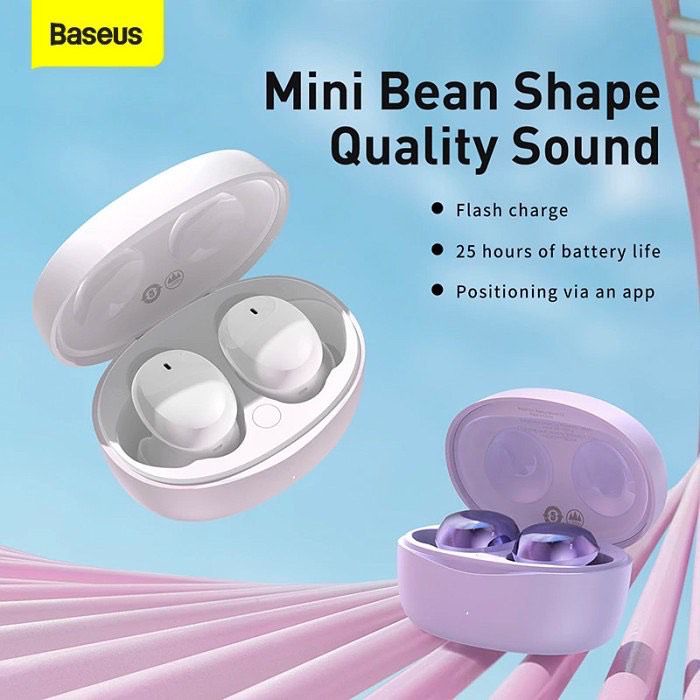 Baseus Earphone Bluetooth Bowie E2 - True Wireless Bluetooth Mini Earbuds - Garansi 6 Bulan