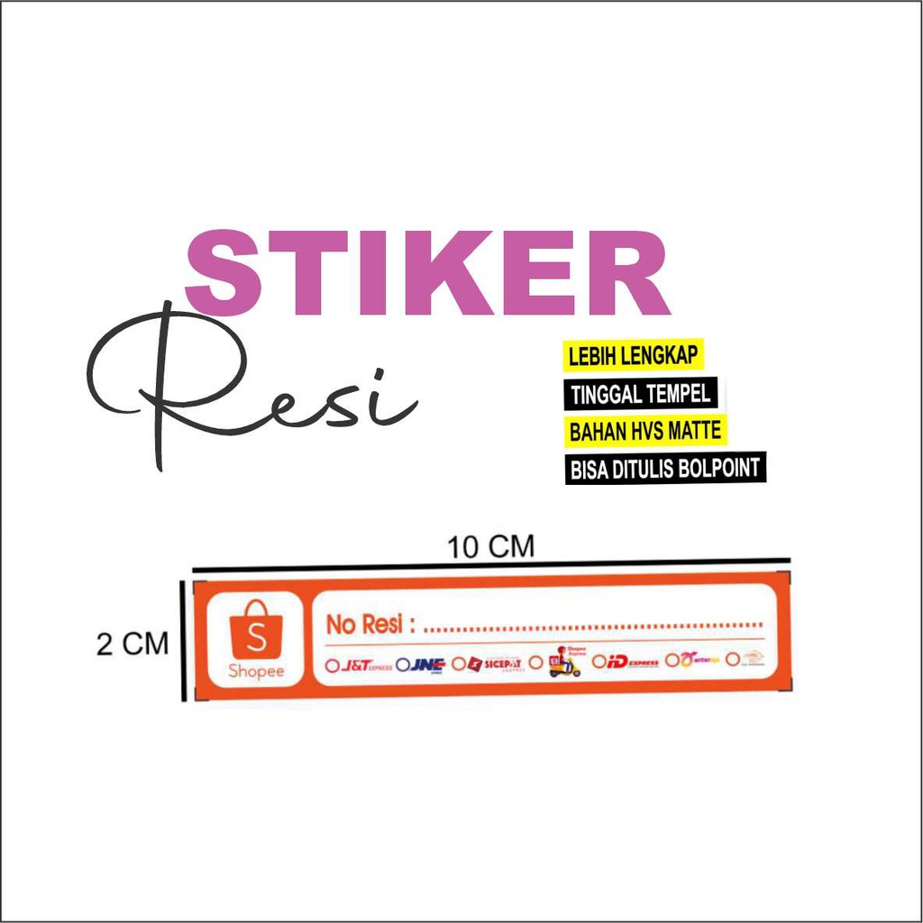 

STICKER RESI 25-100 LEMBAR Cetak - BigBag