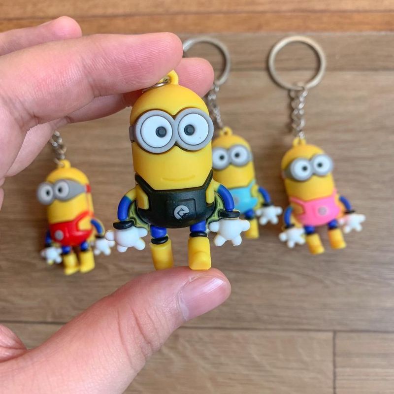 GANTUNGAN KUNCI MINION/HEWAN/MAKANAN / GANTUNGAN DESPICABLE ME TANPA STRAP