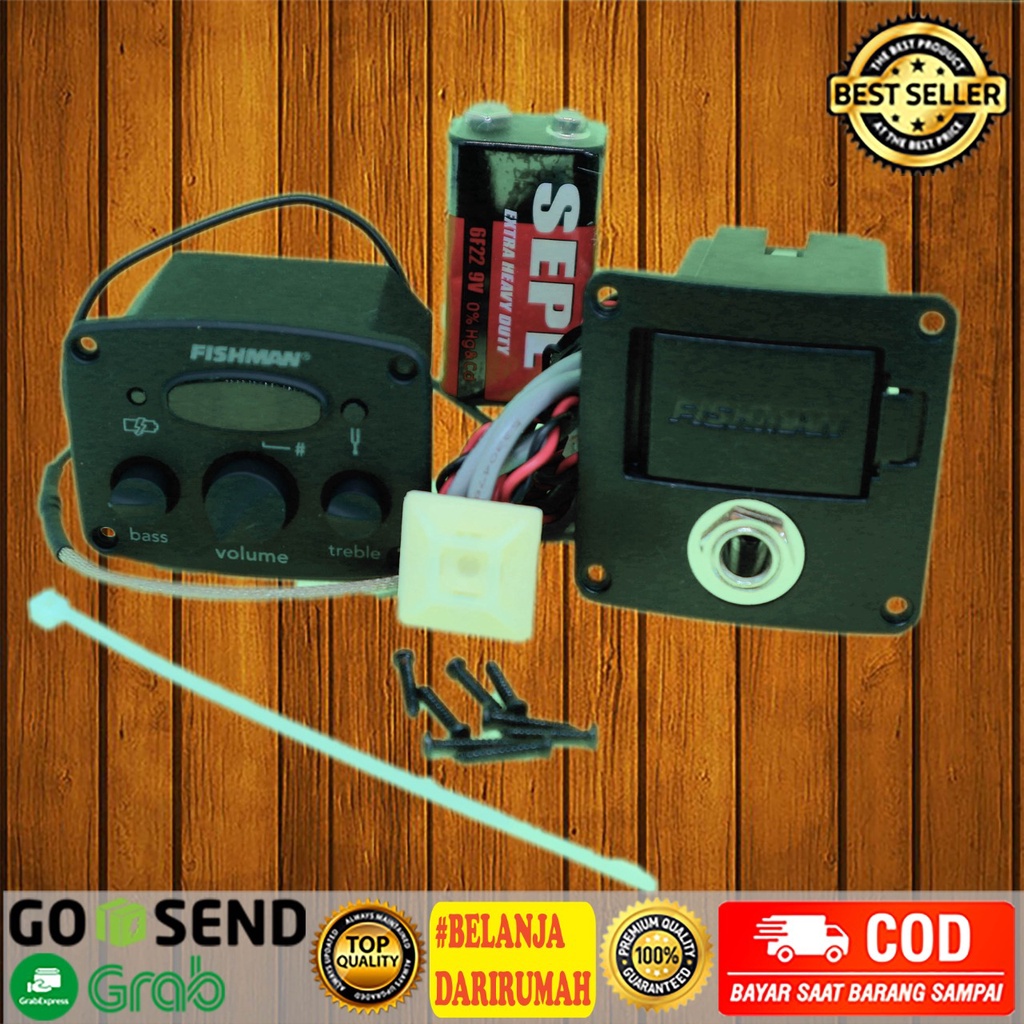 Preamp Equalizer Fishman Isys Mini Tuner Gitar Akustik Kode 494
