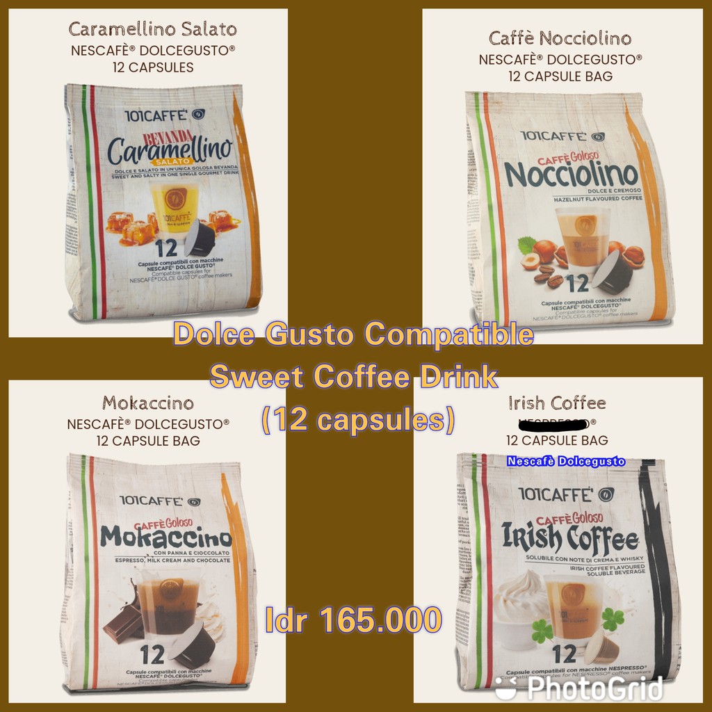 

Dolce Gusto Capsules - Flavour Coffee Drink (Made in Italy)