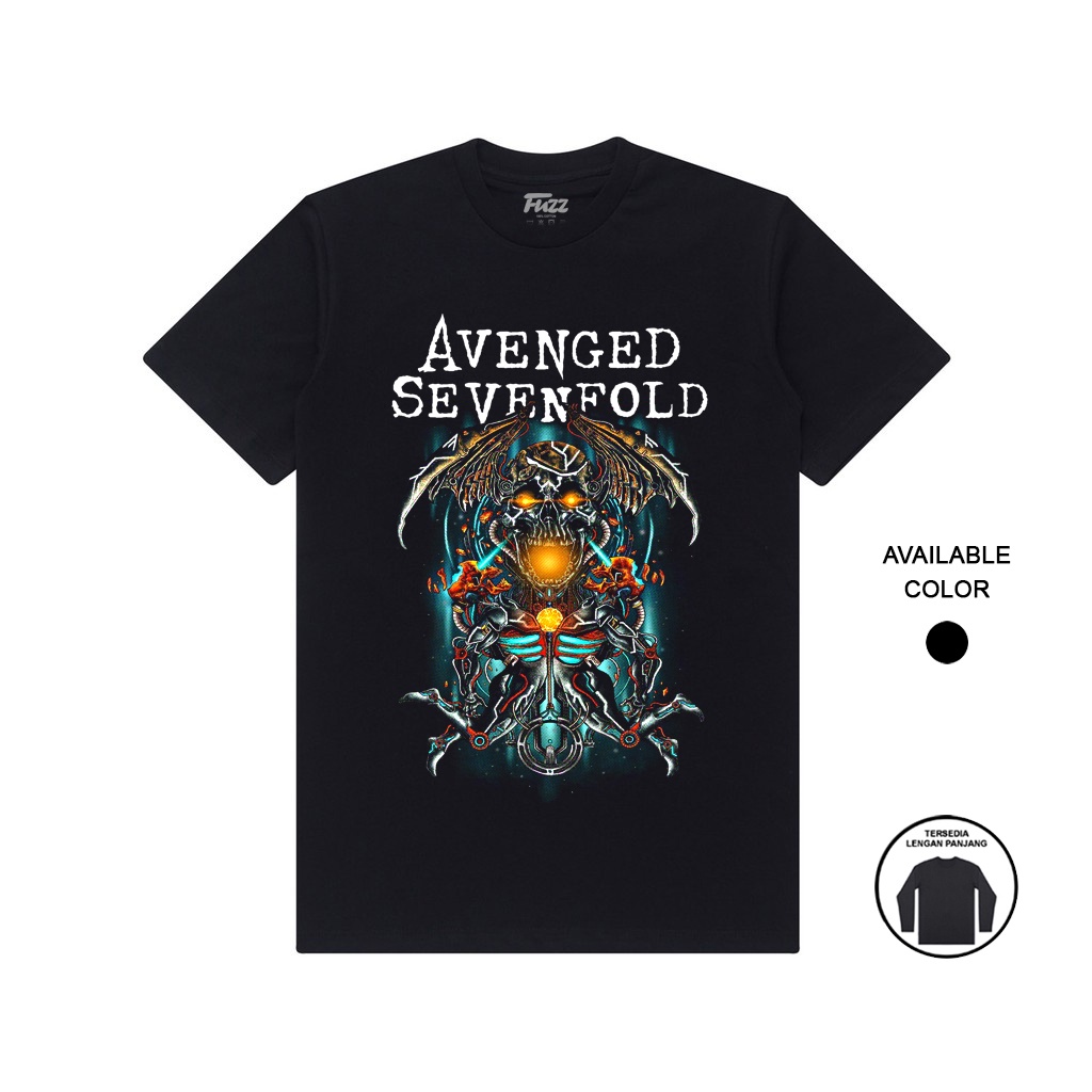 KAOS BAND METAL AVENGED SEVENFOLD T SHIRT BAJU DISTRO MUSIK A7X PRIA WANITA ORIGINAL BANDUNG