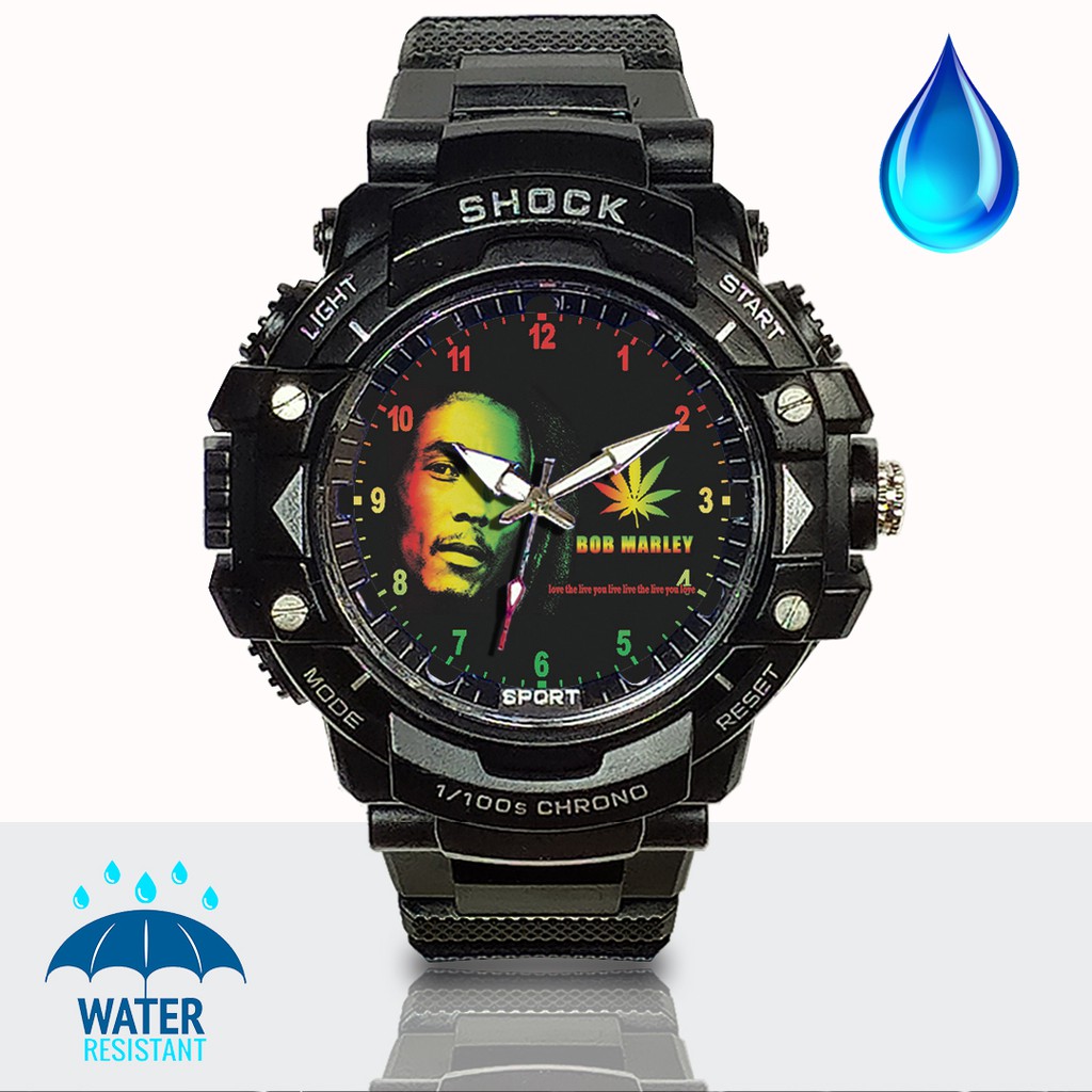 (JOS GANDOS BOS) Jam Tangan  BOB MARLEY - 5 (Exclusive)