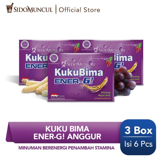 

Kuku Bima Ener-G Anggur 3x6's - Minuman Berenergi Penambah Stamina