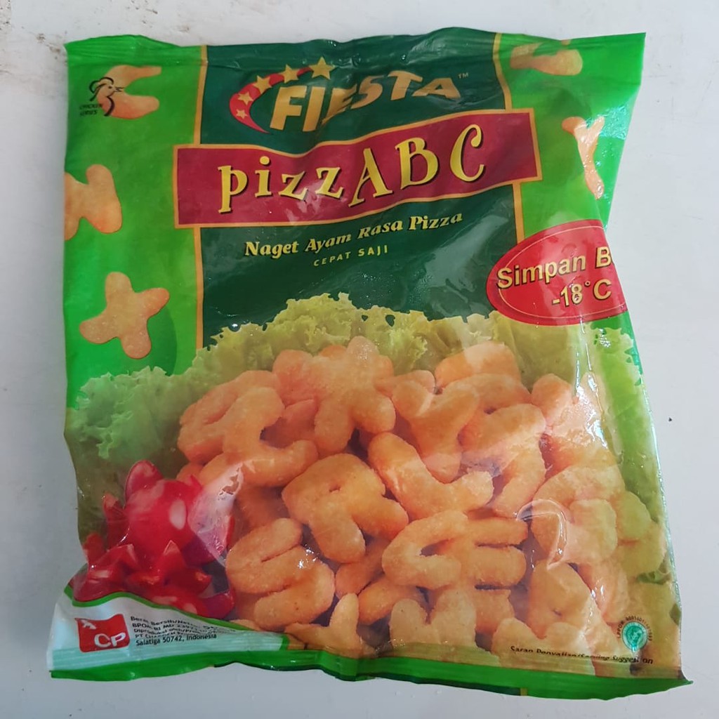 

Fiesta Pizz ABC - Nugget Ayam bentuk abjad rasa Pizza