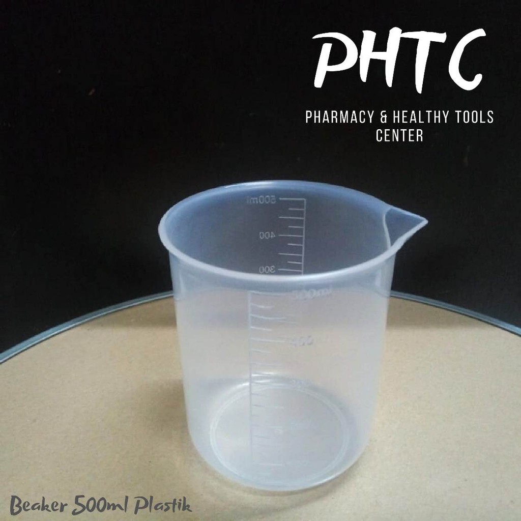 Beaker Plastik l Gelas Kimia Plastik 500ml