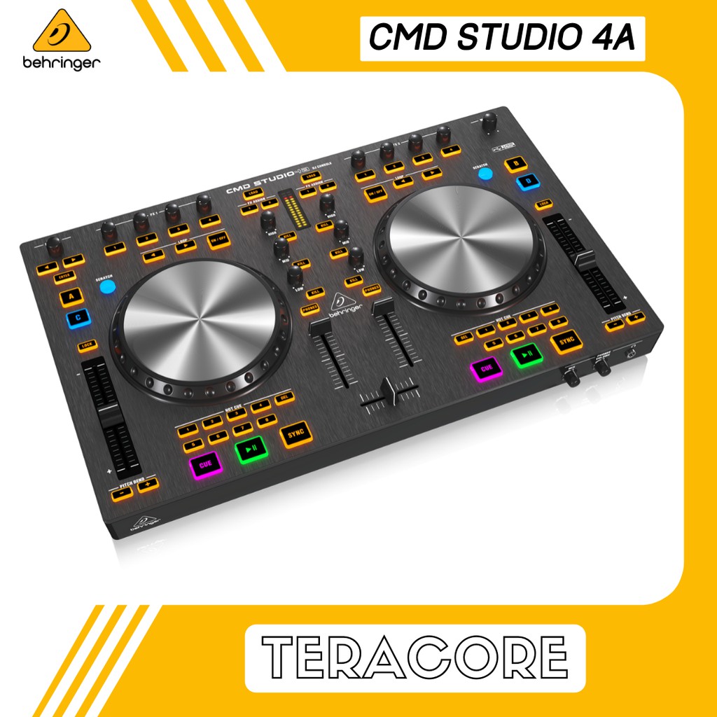 Behringer CMD Studio 4a 4-Deck DJ Controller Mixer MIDI USB Interface Alat DJ Tools
