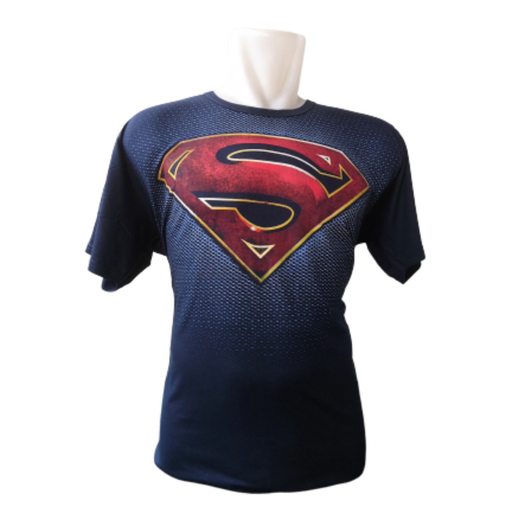 Kaos Superman New Big Sise Baju Superhero Jumbo Atasan Tshirt Rhymes Import Lengan Pendek XXXL
