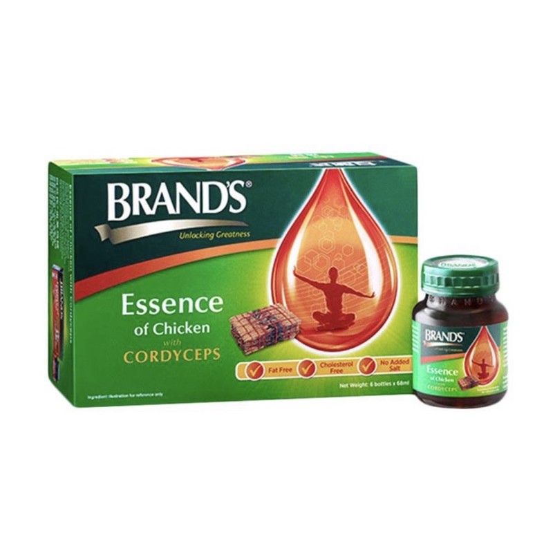 

Brands Sari Pati Ayam Essence Of Chicken Cordyceps 70gr / 6 pcs