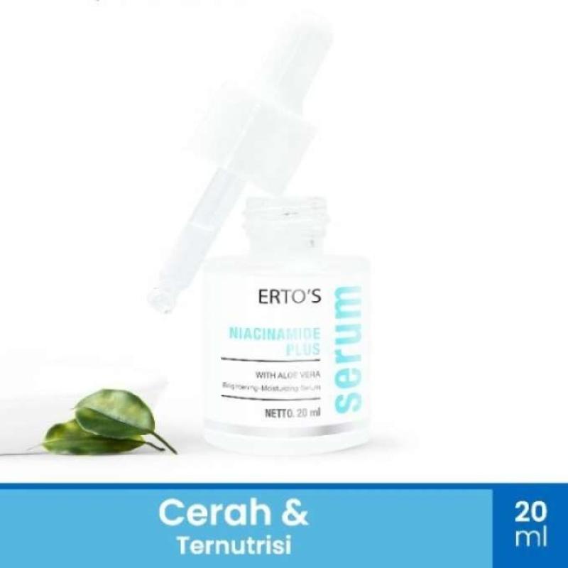 ERTOS SERUM NIACINAMIDE WITH ALOEVERA MENCERAHKAN DAN MERATAKAN TONE WAJAH ORIGINAL BPOM