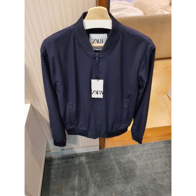 zara navy blue jacket