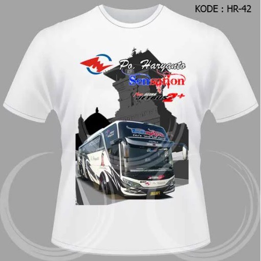 Kaos Bis Haryanto Sensation Jetbus - Kaos Bus Anak dan Dewasa