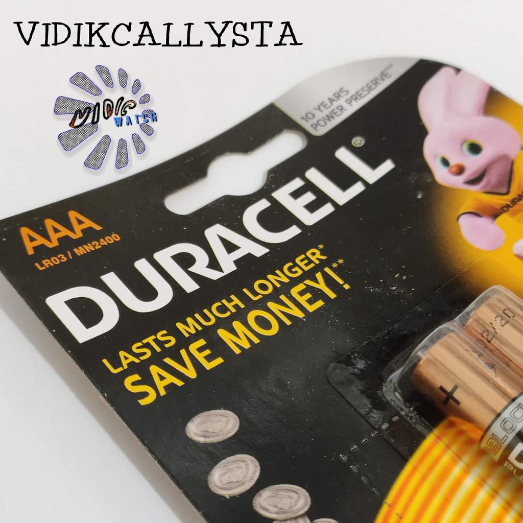 ORIGINAL BATU BATTERY BATREI DURACELL AAA A3 ISI 2 A3 ASLI