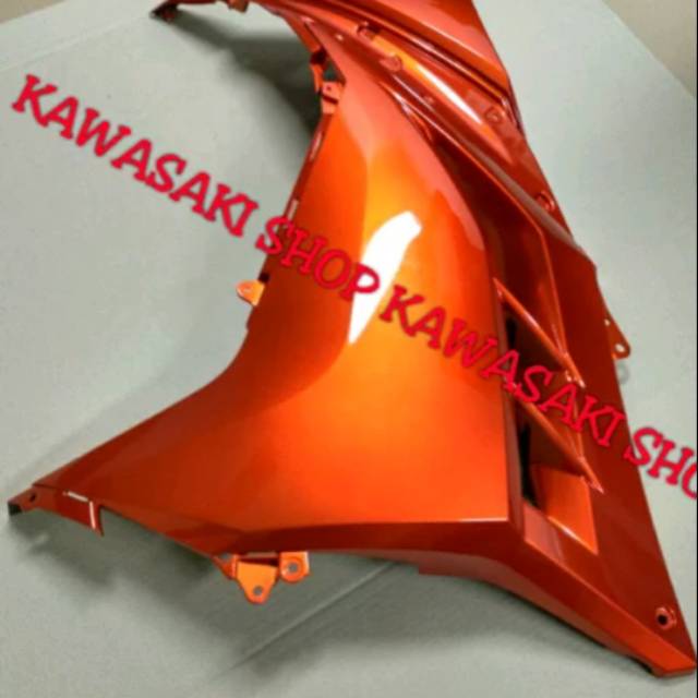fairing ninja 250 fi orange original kawasaki
