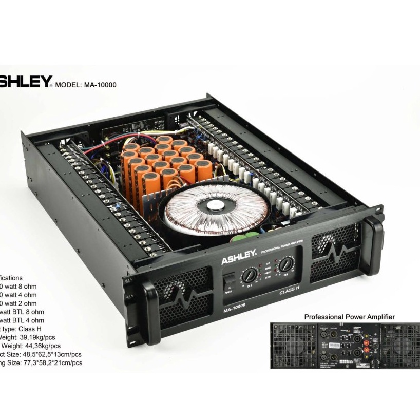 Power Amplifier Ashley ma10000 ma 10000 Original