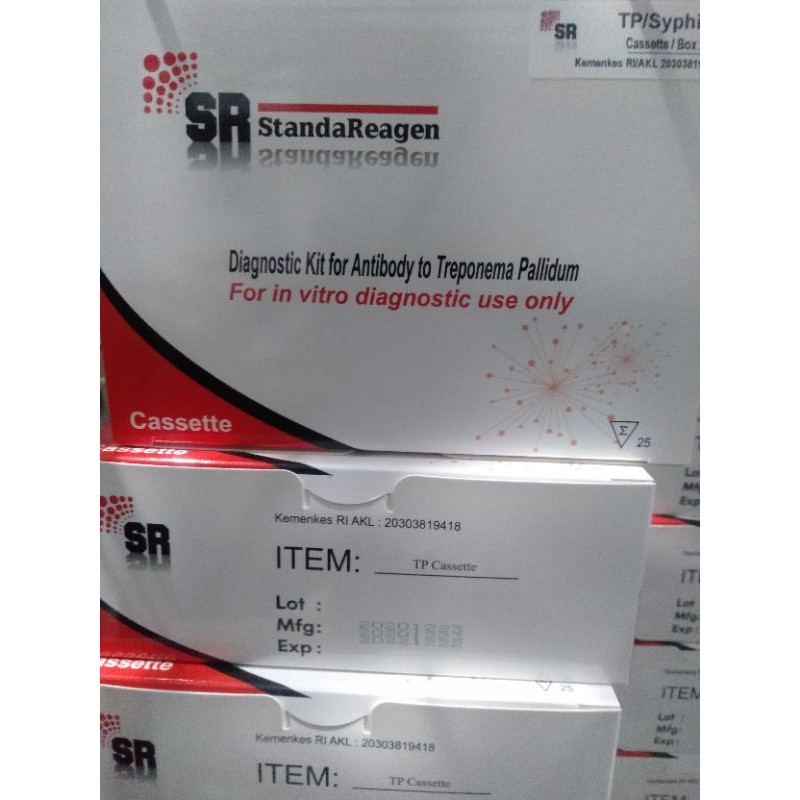 

syphilis card sr isi 25 pcs