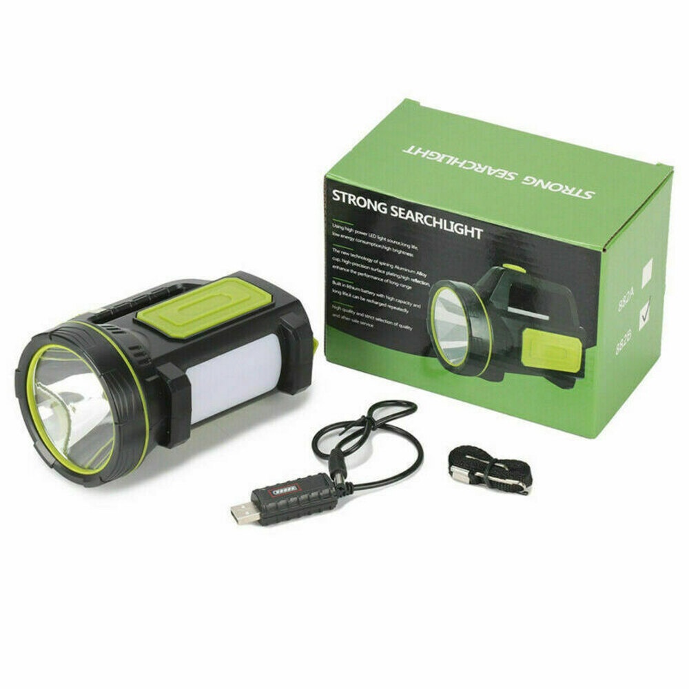 Senter LED Super Terang Bisa Di Charge 10W 13500 Lumens-Hitam