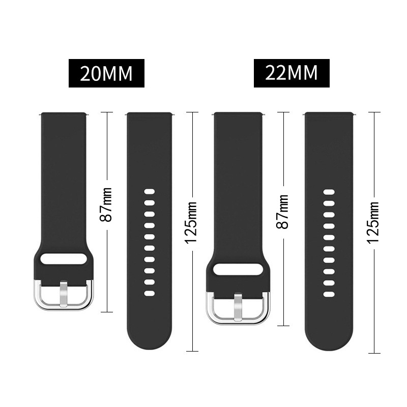 ✅NEW Samsung/Huawei 20/22mm Silicone Bracelet Belt/Smart Watch strap