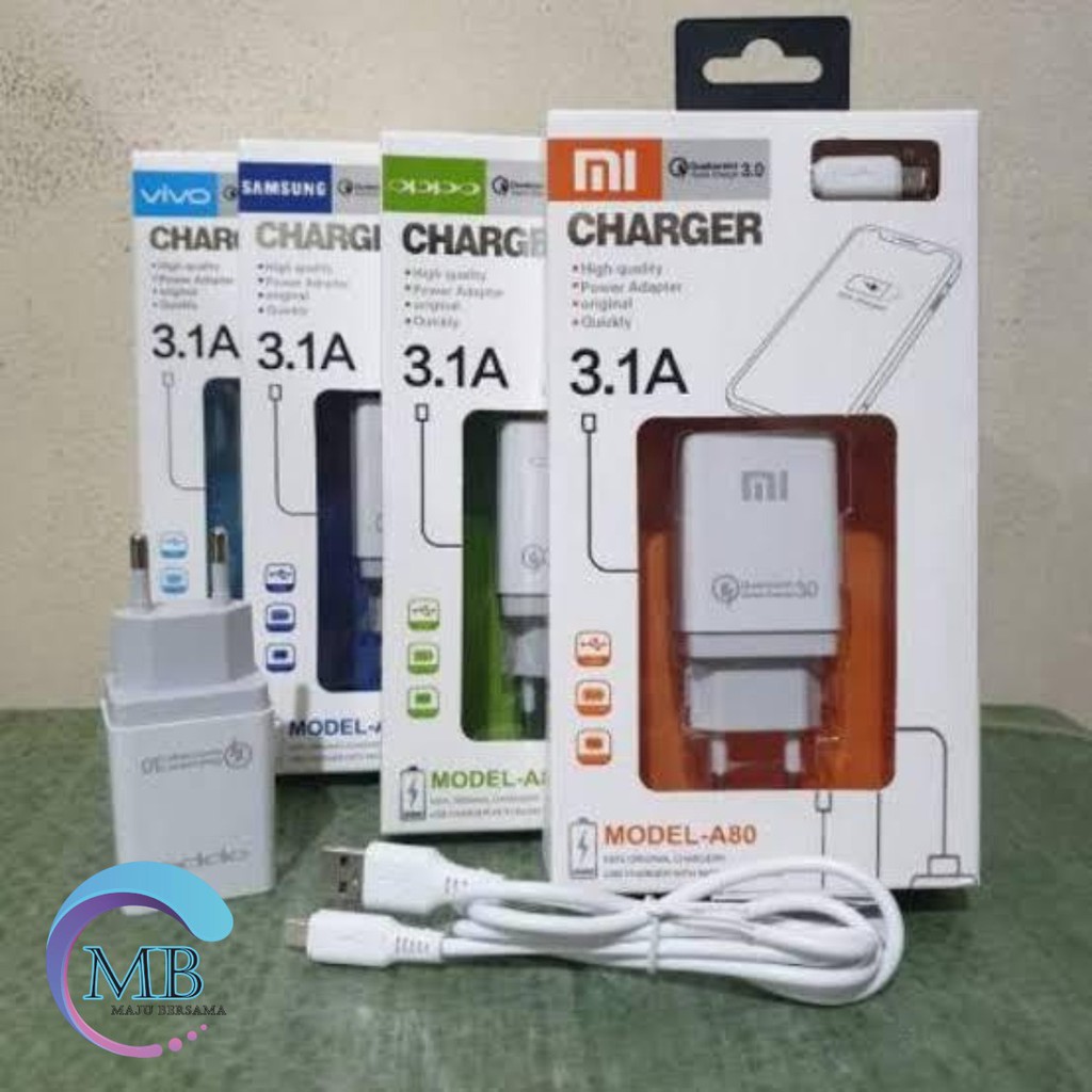 BM048 A80 Cashan Cashan OPPO 3Amper QUALCOM micro fast Charging Anti meledak A3S A5S F9 F11 F5 F7 MB1332