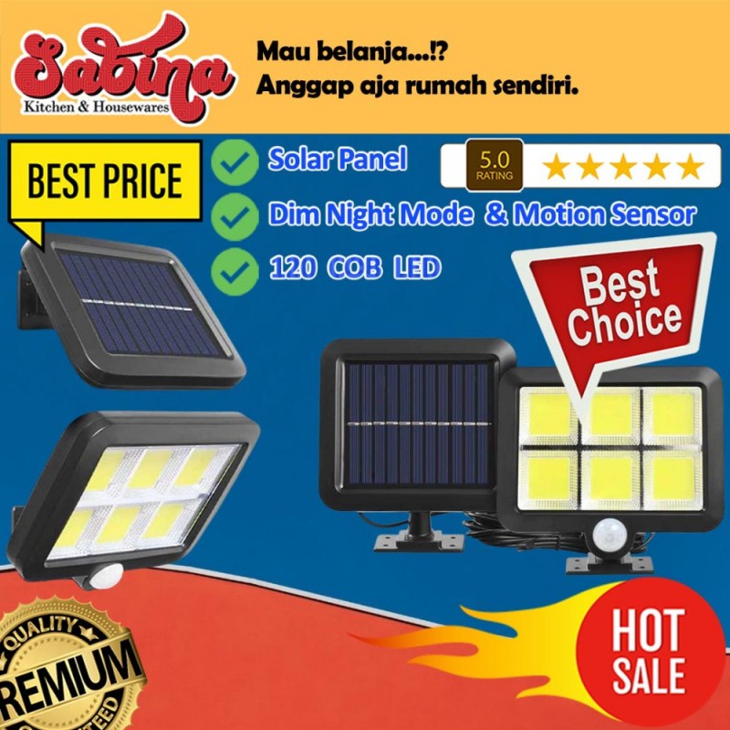 Lampu Taman Solar Sensor Gerak Outdoor COB 120 LED YuYiYuan