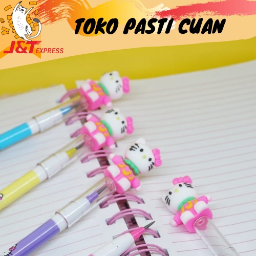 

pensil susun peluru karakter hello kitty bisa COD keperluan sekolah anak pensil fancy unik lucu import