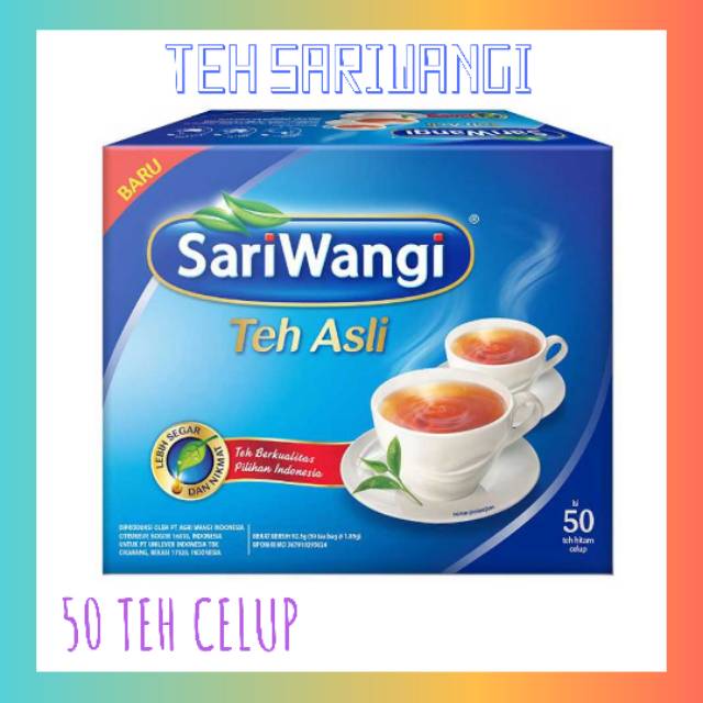 

SARIWANGI ISI 50 PCS TEH CELUP sariwangi isi 50 sachet teh celup