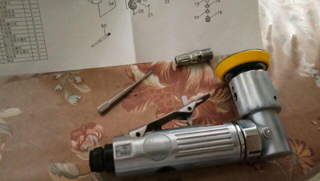 90 Degree Air Polisher Orbital Sander Pneumatic Polisher