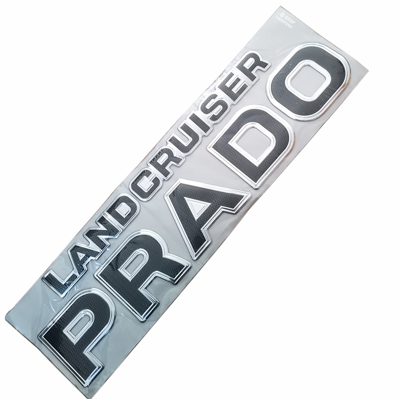 1pc Stiker Emblem Logo LAND CRUISER Prado Bahan ABS Untuk Bagasi Belakang Mobil Toyota Prado