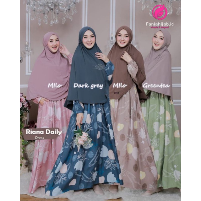 RIANA DAILY DRESS BY FANIA HIJAB (COD) 2 MOTIF