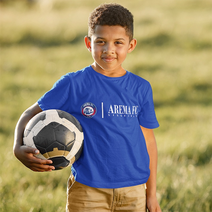 Kaos Atasan Anak Laki Laki Kids T Shirt Fans Club Edition Liga 1 Arema Malang