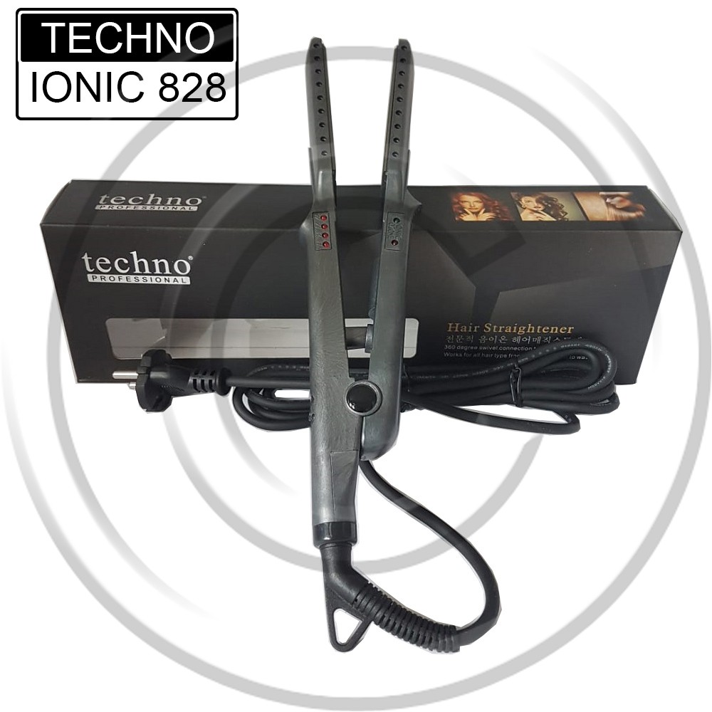 TECHNO / Techno-828/3228 / Catokan Rambut 2in1 Plat Lebar Lurus