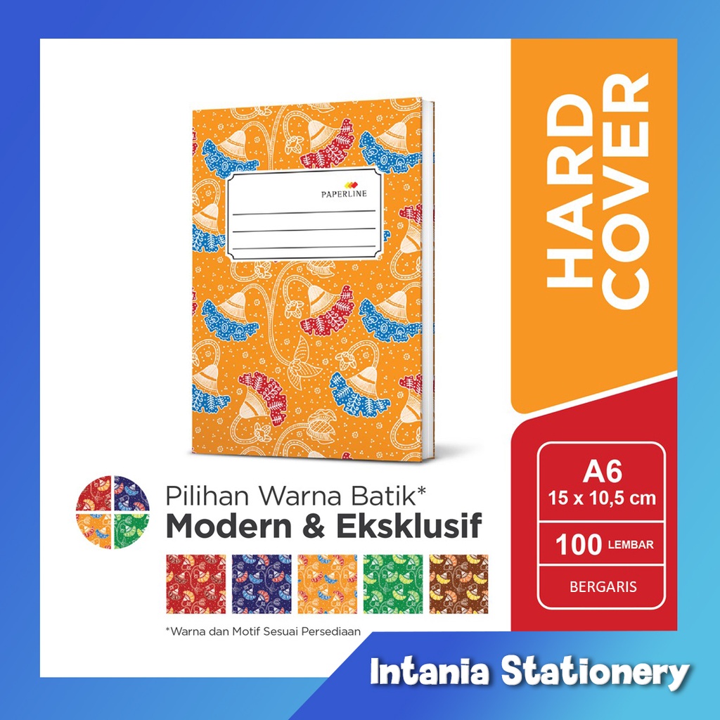 

BUKU TULIS HARDCOVER A6 OKTAVO / BUKU HARDCOVER A6 PAPERLINE