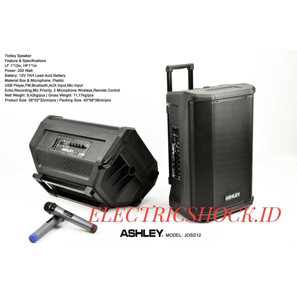 Speaker Portable Meeting Wireless Ashley Joss 12 / Joss12 (12Inch)