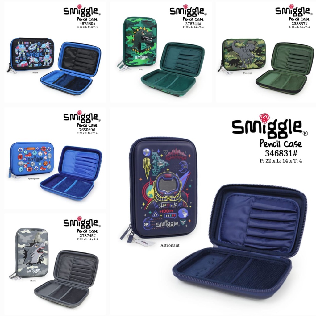 smiggle hardtop pencil case Cowok