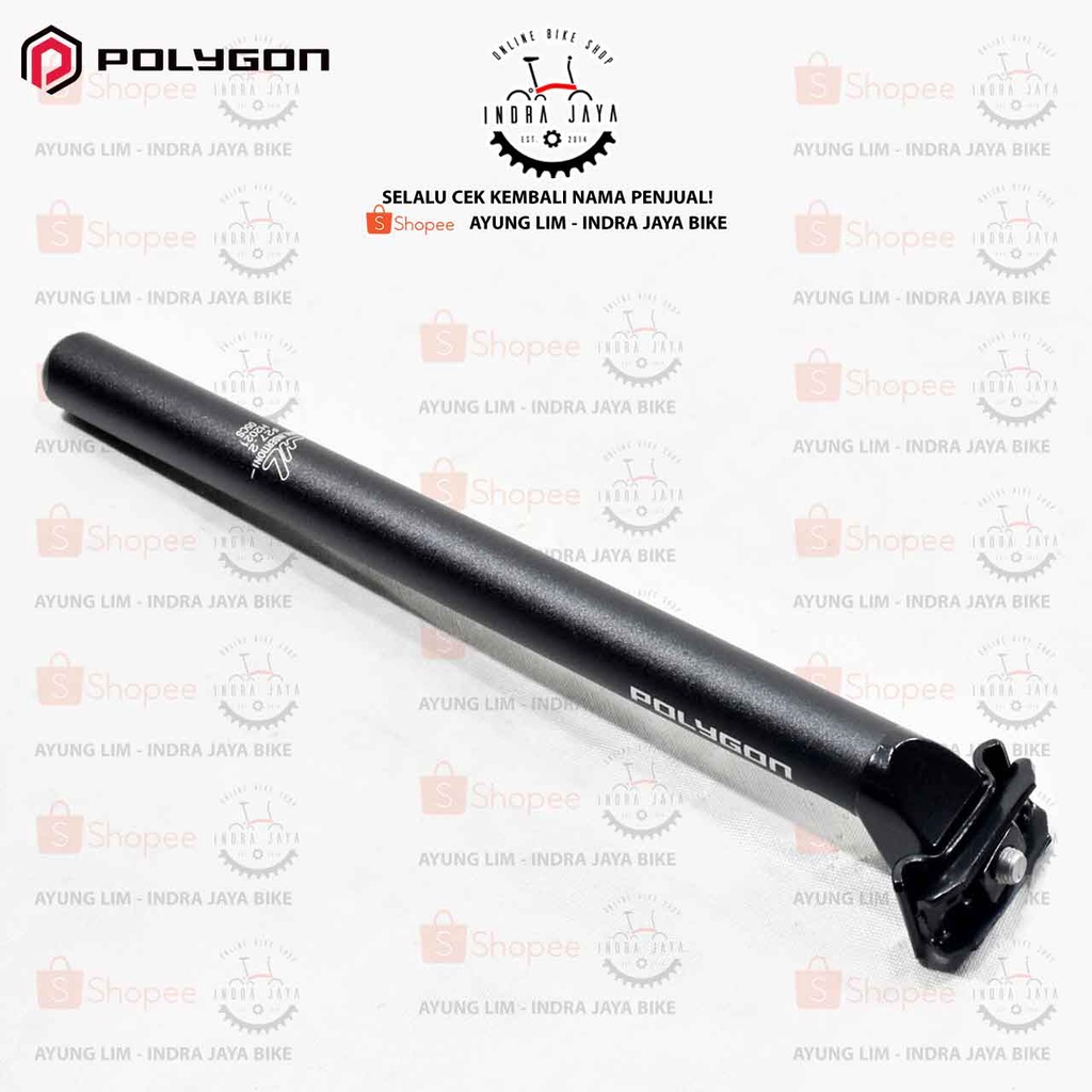 POLYGON - SEATPOST  27.2 x 350mm Alumunium - C-208 - BLACK