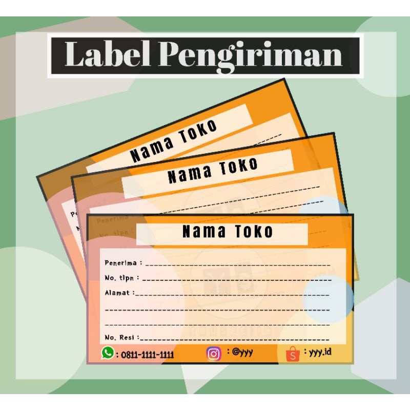 

Label Pengiriman Olshop Termurah (eceran/pcs)