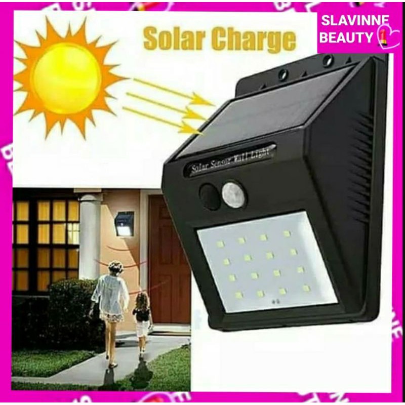 Lampu Solar Dinding 30 LED (Lampu Jalan/Kebun)

