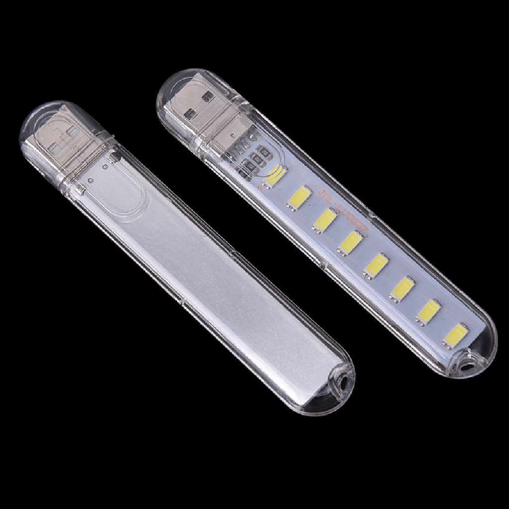 (Hotter) Lampu Tidur Mini Tenaga Usb Portable 5v 8leds Untuk Daya Handphone Komputer