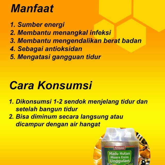 

Madu Hutan Muara Enim Unggulan