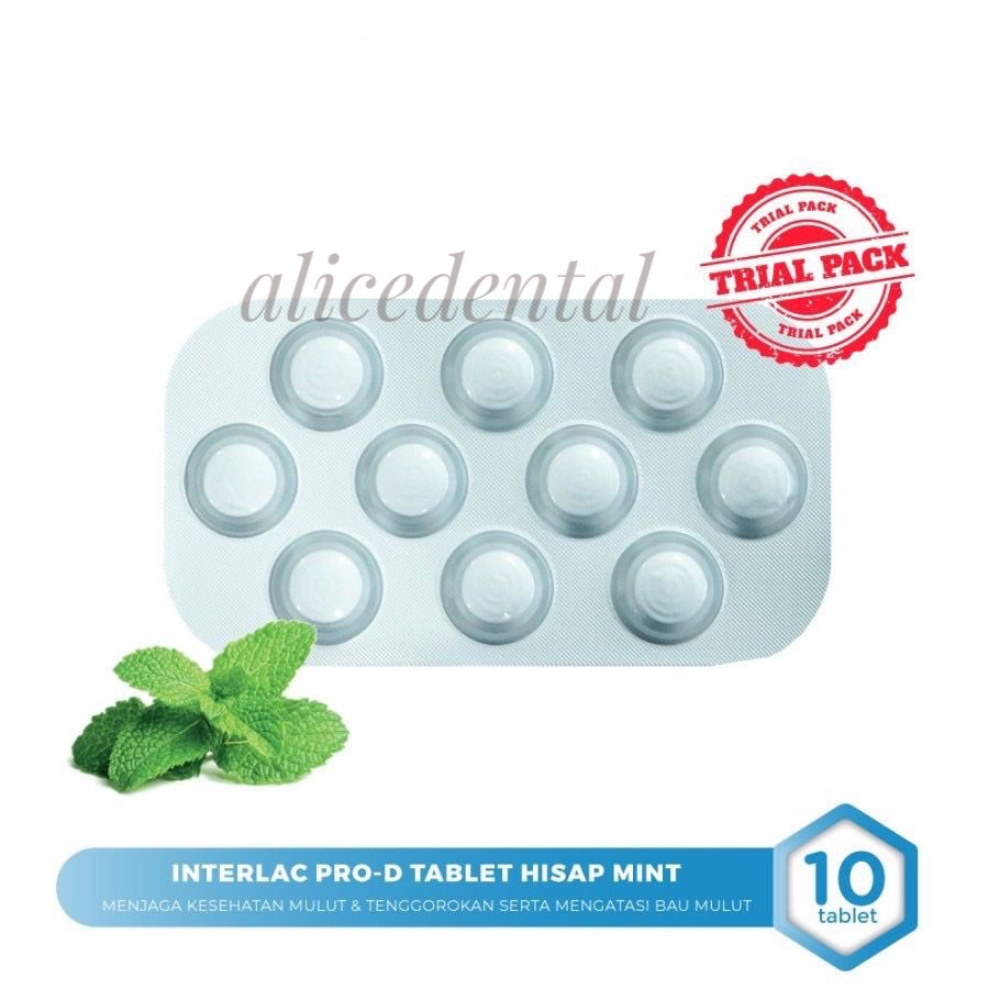 TRIAL PACK INTERLAC PRO-D PRO D tablet hisap mint